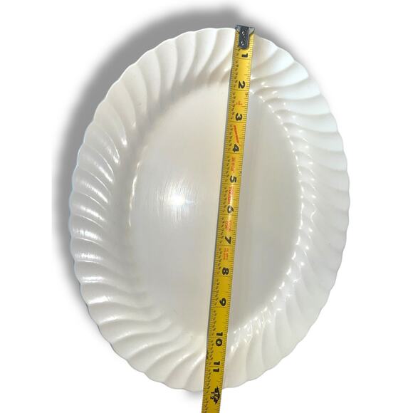Vintage Johnson Bros Snowwhite Regency 12” Serving Platter - Picture 2 of 4